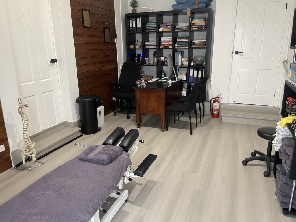 Treatment room at Chiro Focus chiropractic clinic in Erskine Park